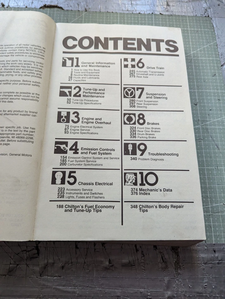 Manual de guía de reparación y puesta a punto Cadillac DeVille, Eldorado, Fleetwood y Sevilla Foto 3 de 4