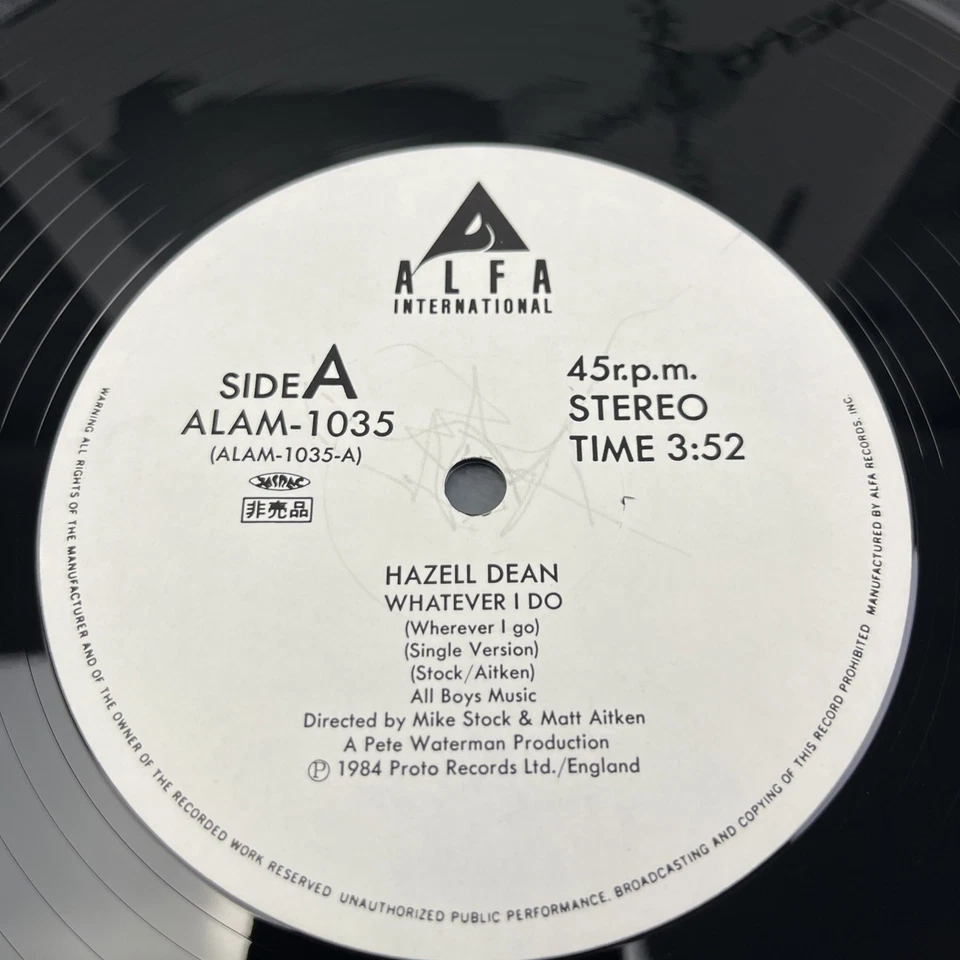 Hazell Dean – Whatever I Do Japan Pressing Promo Maxi 45RPM Vinyl Record Disco - Bild 3 von 4