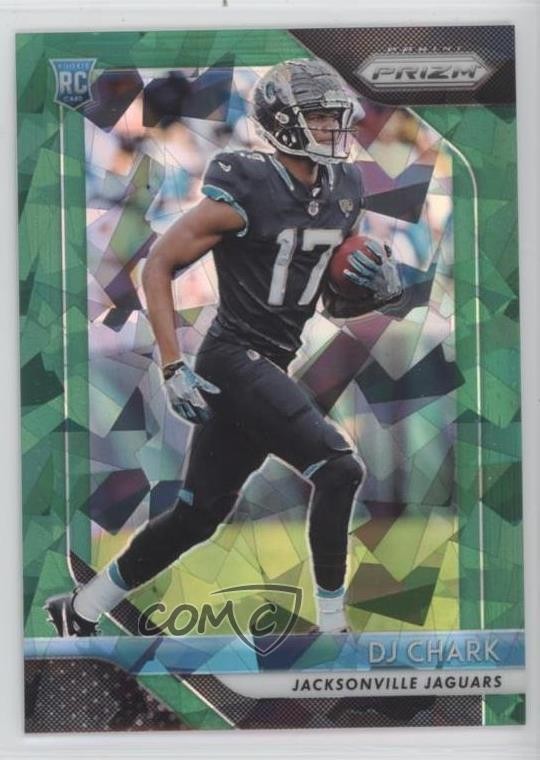 2018 Panini Prizm Green Crystals 10/75 DJ Chark Jr #223 Rookie RC 8p7