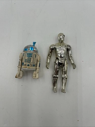 Vintage Star Wars 1977 R2d2 With Sensor Scope C-3PO Lot Set