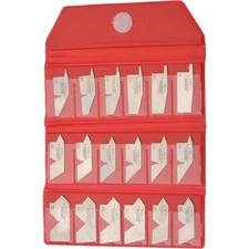 31-375-9 Stainless Steel Angle Gages, 18 Piece Set: 6 to 90deg Primary Angle