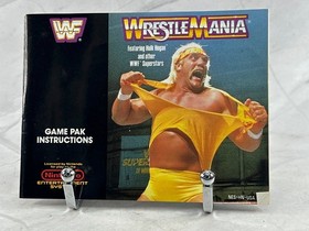 WWF WrestleMania NES 1988 gioco Nintendo con scatola cover manuale - TESTATO Hulk Macho