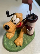 WALT DISNEY CLASSICS Canine Caddy Pluto Golfers Best Friend Statue broken AS IS