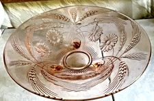Rosaline Glasschale, Dessert/Obst / Geb&auml;ck-F&uuml;&szlig;e -Bauernblumen-Gr&auml;ser-Art Deco