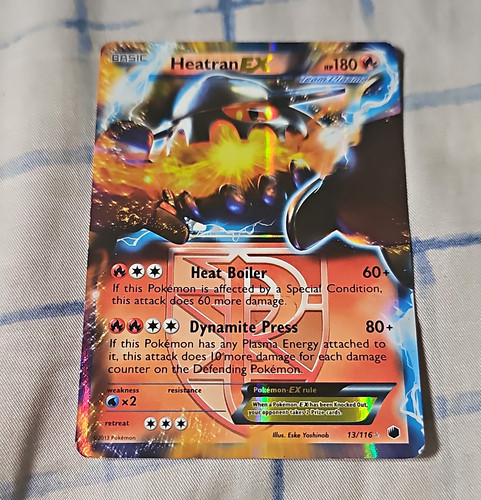 Heatran EX 13/116 Plasma Freeze Ultra Rare Holo EN 2013 Pokemon TCG 180HP