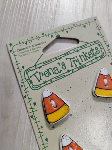 Trena's Trinkets 1997 CANDY CORN vintage buttons - Picture 3 of 6