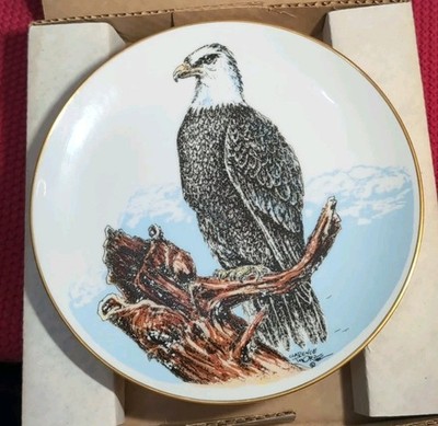 Clarence Thorpe's American Eagle 1900's Vintage Fairmont Perfect Porcelain Plate
