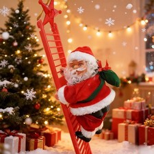 Durable Lightweight All-Christmas Santa Claus Hanging Ornament - Climbing Ladder