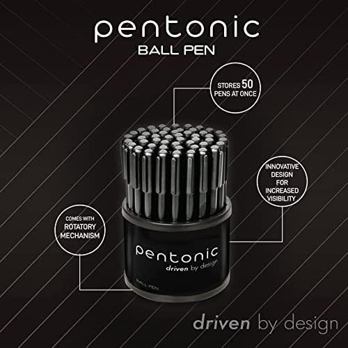 Linc Pentonic mehrfarbig Premium Kugelschreiber 1,0 mm, 50 Stück | Mittlere Spitze - Bild 4 von 6