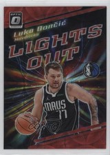 2023 Donruss Optic Lights Out International Red Prizm Luka Doncic Dončić #3 0r98