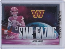 JAYDEN DANIELS ROOKIE CARD 2024 Absolute Football RC Commanders STAR GAZING RC
