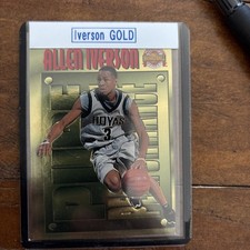 1996 Score Board Pure Performance Allen Iverson Rookie Card #PP1 RC. rookie card picture