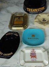 6 Vintage home bar  Pub Advertising Ashtray Keys Dish Job Lot Bundle Retro