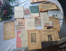 Vtg Junk Journaling/Scrapbooking Scrap Art & Craft Collectible Supplies Ephemera