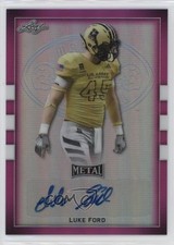 2018 Leaf Metal US Army All-American Bowl Pink 2/15 Luke Ford #BA-LF1 Auto 0rd2