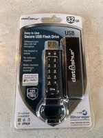iStorage datAshur 32GB 2.0 Secure USB Flash Drive Black