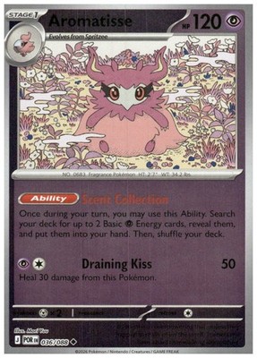 aromatisse pokemon card Pokemon TCG - ME03: Perfect Order - Reverse Holo - Aromatisse - 036/088