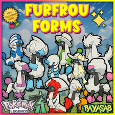 Furfrou Alpha All Forms Pokemon Legends ZA 6IV🌟 Shiny/Non-Shiny
