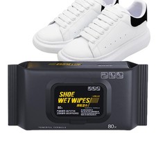 80pcs Sneaker Shoe Wipes Quick Wipes Dirt Cleaner for Shoes Bags Car Seat
