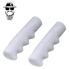 Original Lowrider Metallic Sparkle Flake Grips 7/8" x 115mm Sparkle White Pair.