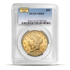 $20 Liberty Double Eagle Gold Coin (Ms64, Ngc or Pcgs)