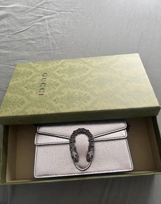 Gucci Dionysus Metallic Silver Shoulder Bag Chain Strap Metal
