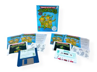 Atari ST & Spectrum Game | Teenage Mutant Hero Turtles mit Panini Stickern 1990