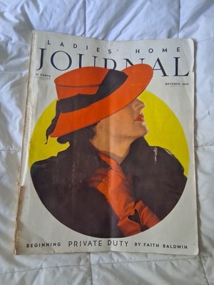 Vintage Antique Ladies Home Journal Magazine October 1935 Many Color & B&W Ads