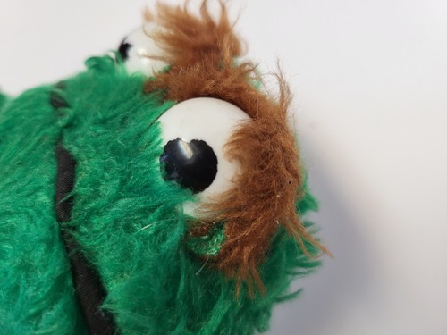 Vintage Sesame Street Cookie Monster And Oscar Plush Old - Picture 11 of 15
