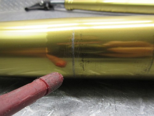 2013 11-20 Suzuki GSXR 750 GSXR750 Front Left Right Fork Suspension Damper BENT - Picture 13 of 16