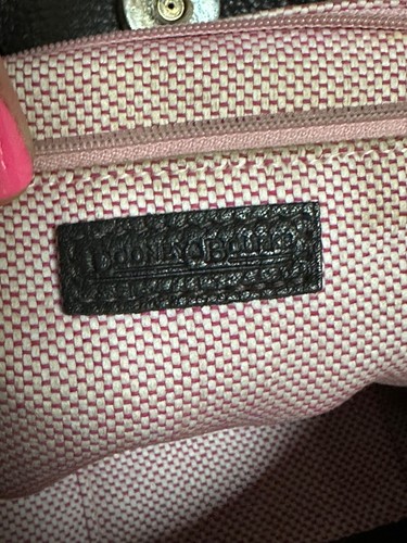 Dooney & Bourke Giraffe Purse Vtg Ivory Brown Leather Print Large Hobo Shoulder - Picture 11 of 15