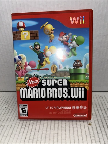 New Super Mario Bros. Wii Nintendo Wii 2009 CIB Complete + Manual