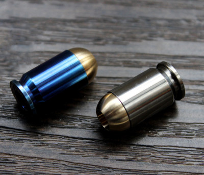 Bullet White Texture EDC Bead Every Day Carry Paracord Bead CNC Metal Bead Beads Jewelry Supplies EDC Bead Lanyard Bead