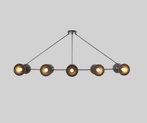 Mid century 10 Lights Italian Sputnik Chandelier Stilnovo Style Ceiling light