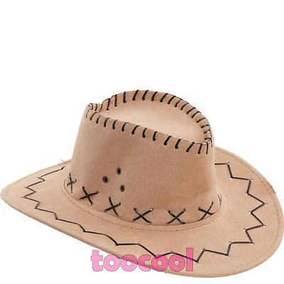 Baby Girl Cowboy Suede Party Hat - Western Carnival Cowgirl Hat For Kids