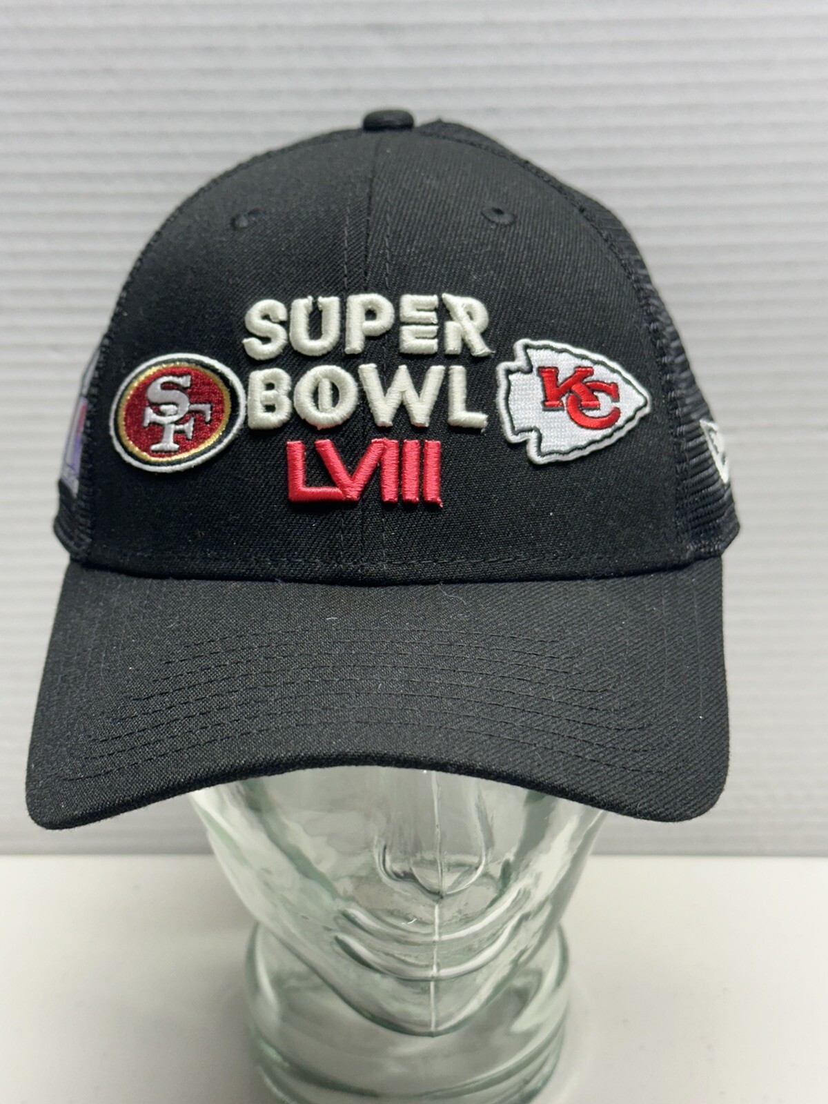 KC Chiefs 49ers Hat Super Bowl Champion New Era 9 Forty Snapback Mesh Trucker