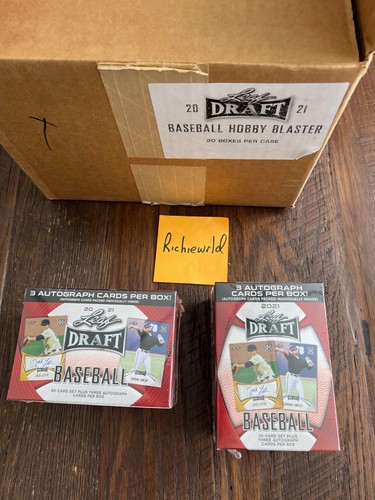 2021 FACTORY SEALED LEAF DRAFT BASEBALL BLASTER BOX W/3 AUTOGRAPHS-LOADED !! - Picture 3 of 3