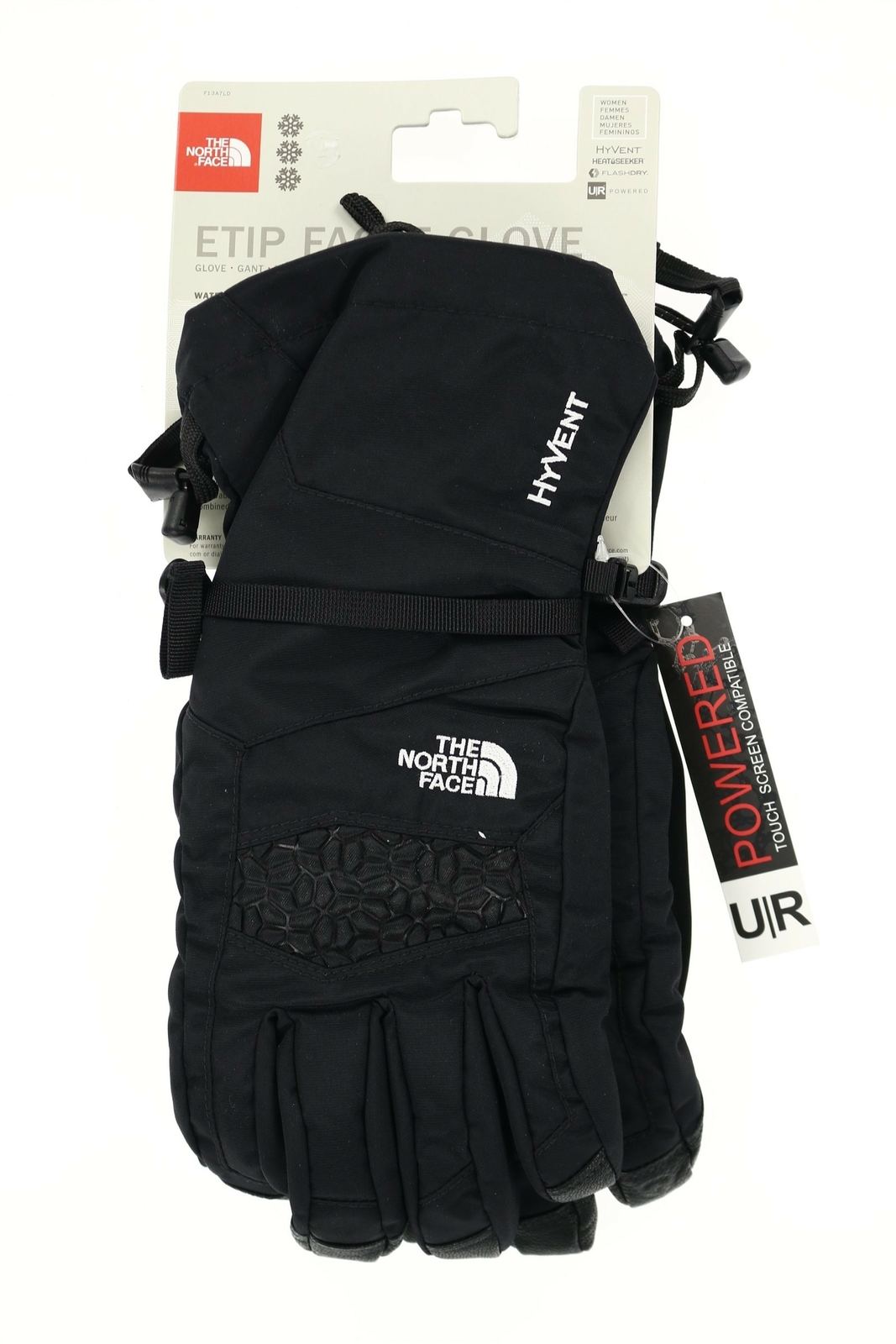 The North Face 166596 Женские перчатки для холодной погоды Etip Facet, черные, Большой размер