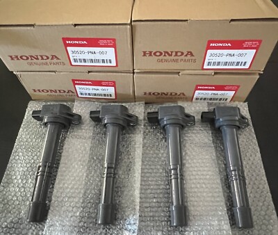 Set of 4 OEM Ignition Coils for 02-06 Honda 2.4L C1382 UF311 30520-PNA-007 Denso
