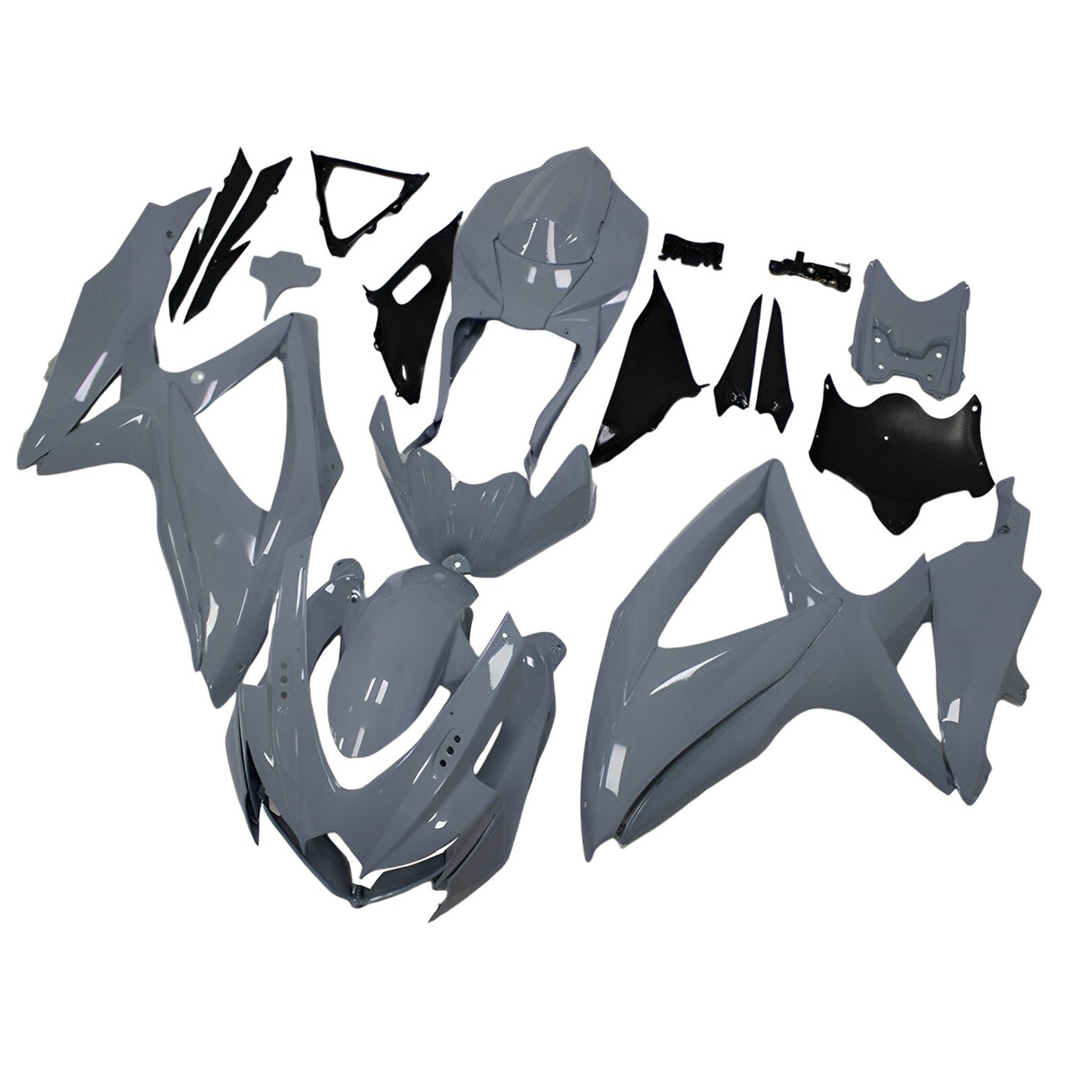 マネー アンド ラブ Cement Grey Fairing for Suzuki GSXR600 GSXR750 GSX-R750 2008 2009