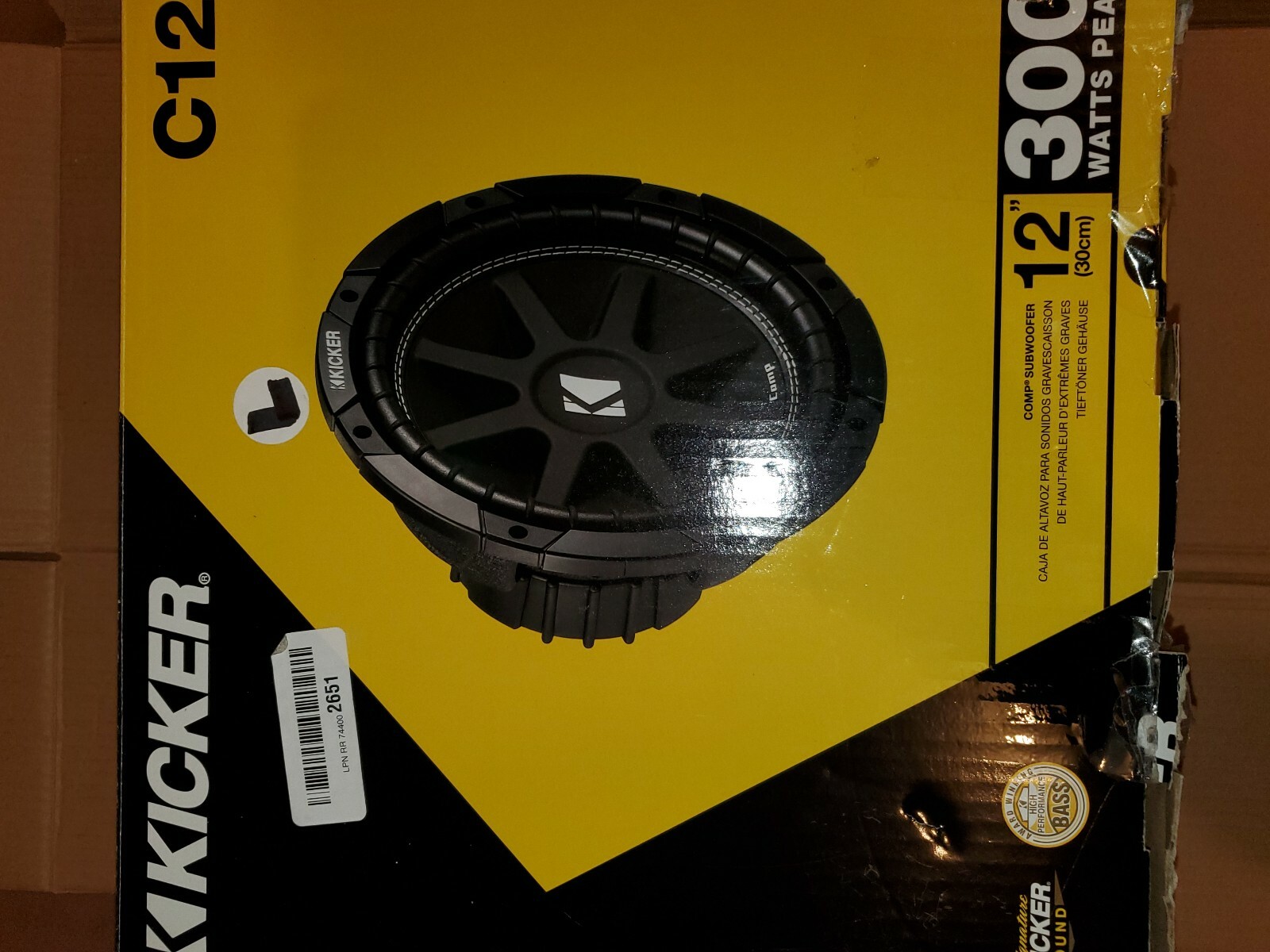 kicker c12 300 watts