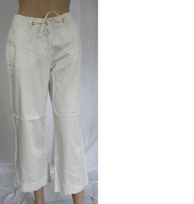   EDDIE BAUER   Gr. 36  ~ 7/8-Hose ~ elfenbein ~ NEU ~ Hose Sommerhose  Capri