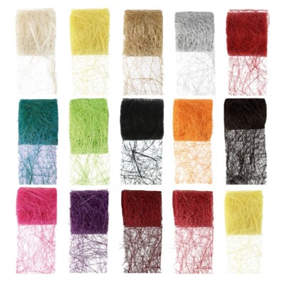 DEKO- BAND ABACA ( Band aus Pflanzenfaser wie Raphia, Raffia, Sisal ) 7cm 5m