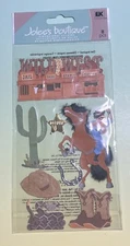 Jolee’s Boutique WILD WEST 9pcs Dimensional Scrapbooking Stickers RARE