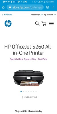 hp officejet 5260 printer