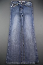 Girl's Vigoss Boot Cut Jeans 5 Pocket Stretch Thick Stitch Size 12 Msr 26x27