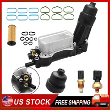 Engine Oil Cooler Filter Housing Adapter For Chrysler Dodge Jeep Ram V6 3.6L