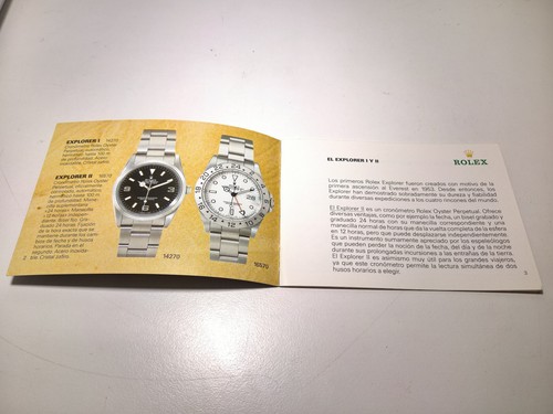 ULTRA RARE ROLEX BOOKLET EXPLORER 14270/16570/114270 DIFFERENT LANGUAGES/YEARS - Picture 23 of 25