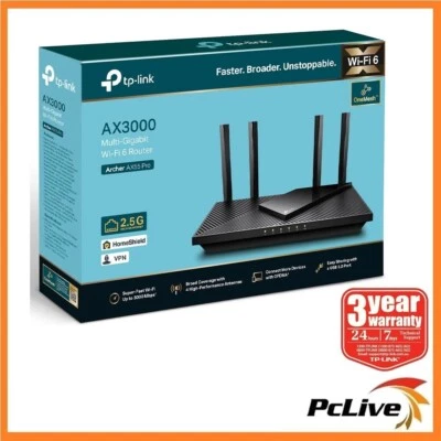 TP-Link Archer AX55 PRO AX3000 Multi-Gigabit WiFi 6 Wireless Router 2.5Gbps Port - image 1 of 4