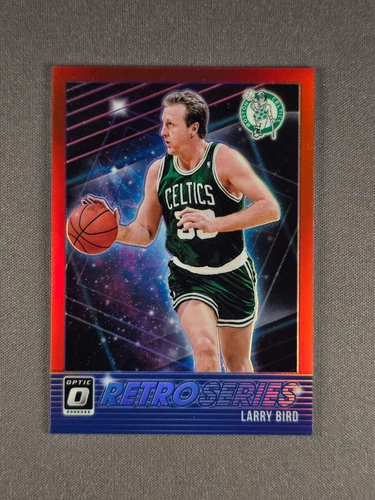 2018-19 Panini Donruss Optic Retro Series #7 Larry Bird /99 Red Prizm Celtics